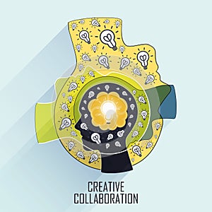 Creative collaboration concept