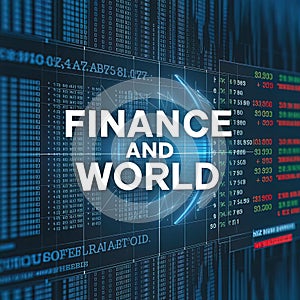 creative collage depicting finance and the world with digital software computer code and exchange rates