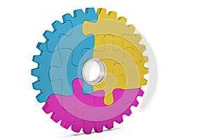 Creative color printing computer technology typography press and