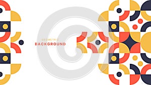 Creative colorful flat geometric background