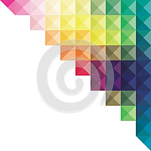 Creative colorful triangular design banner design