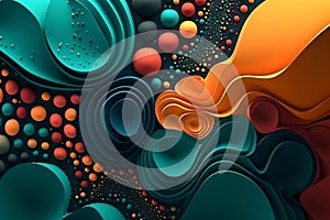 Creative colorful wallpaper background design vector illustration. Ai generated