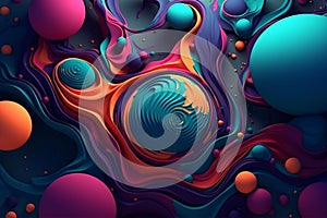 Creative colorful wallpaper background design vector illustration. Ai generated