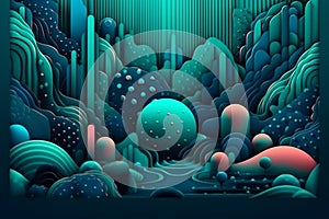 Creative colorful wallpaper background design vector illustration. Ai generated