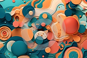 Creative colorful wallpaper background design vector illustration. Ai generated