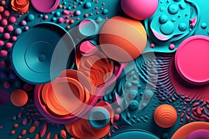 Creative colorful wallpaper background design vector illustration. Ai generated