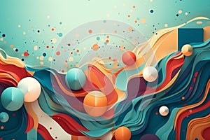 Creative colorful wallpaper background design vector illustration. Ai generated