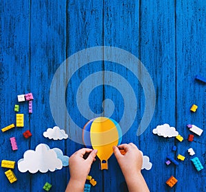 Creative colourful kid`s background