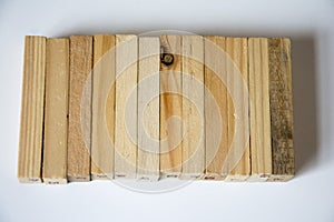 Creative combination of wood blocks