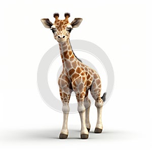 Creative Commons Attribution: Baby Giraffe In Frontal Perspective