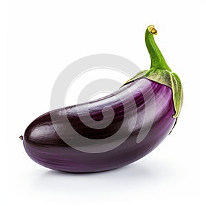 Creative Commons Attribution: Eggplant Isolated On White Background