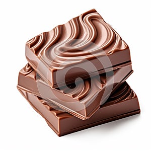 Creative Commons Chocolate Bar Isolated On White Background With Clipping Path