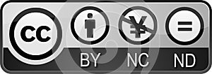 Creative commons BY NC ND