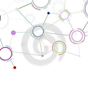 Creative communicational network background