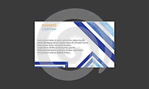 Creative company business cards templates Layout Clean Company Modern Creative Business Card Design Vector