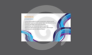 Creative company business cards templates Layout Clean Company Modern Creative Business Card Design Vector