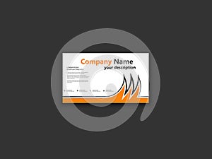 Creative company business cards templates Layout Clean Company Modern Creative Business Card Design Vector