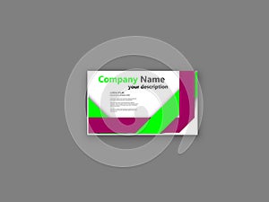 Creative company business cards templates Layout Clean Company Modern Creative Business Card Design Vector