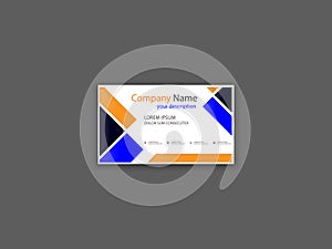 Creative company business cards templates Layout Clean Company Modern Creative Business Card Design Vector