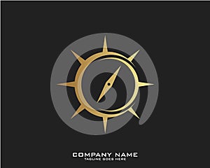 Creative Compass Concept Logo Design Template - Vector