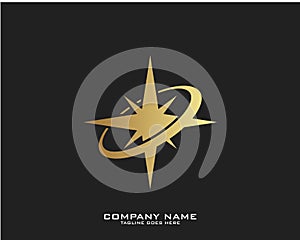 Creative Compass Concept Logo Design Template - Vector