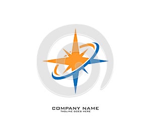 Creative Compass Concept Logo Design Template - Vector