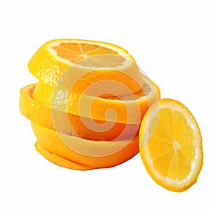 Creative compose slide navel orange