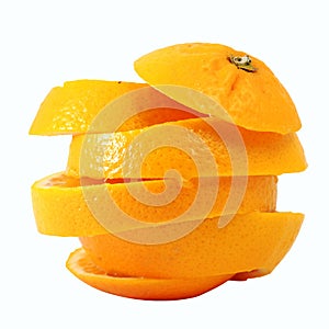 Creative compose slide navel orange