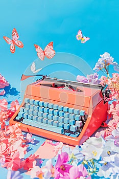 Creative composition with retro type