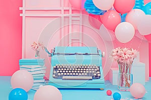 Creative composition with retro type