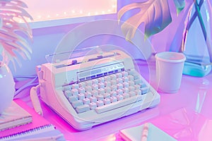 Creative composition with retro type