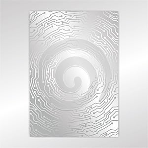 Creative concept metal silver scheme