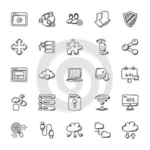Database and Storage Icons Set