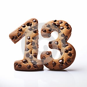 Creative Conceptual Photography Number 13 Cookie On White Background