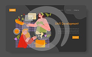 Creative Cooking Skill Development Vector