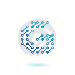 Techno Logo Letter G Circuit symbol