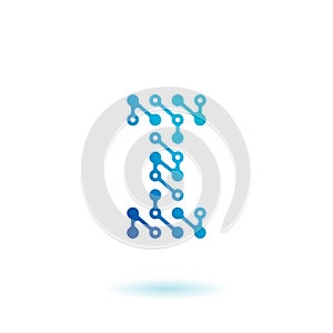 Techno Logo Letter I Circuit symbol