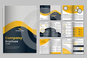 Creative corporate business brochure template design and brochure template layout, business portfolio, Project proposal
