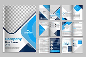 Creative corporate business brochure template design and multi-page company profile layout design, Project