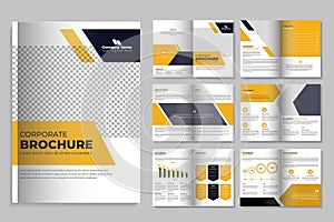 Creative corporate business brochure template and multi-page company profile layout design, business portfolio, Project