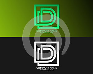 Creative D Letter Vector Logo Template Illustration Design, D Logo Business icon design, Beautiful Minimalist Logotype design for photo