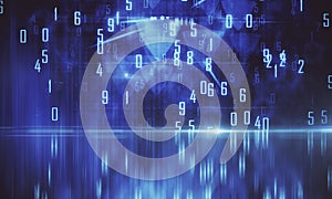 Creative dark numbers backdrop