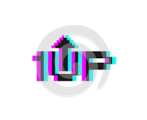 Creative design of 1Up icon art