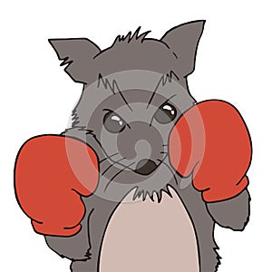 Creative design of boxing rat