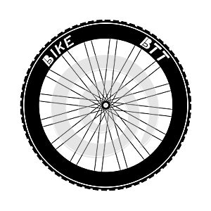 BTT bike wheel illustration photo