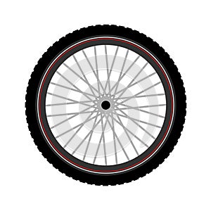 BTT bike wheel illustration photo
