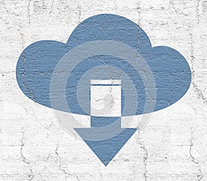 Cloud download iconc