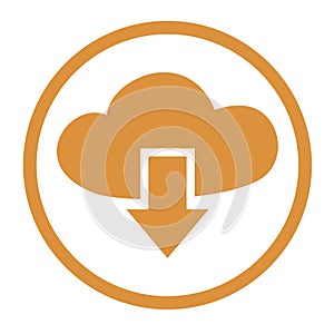 cloud download iconc