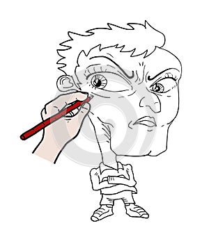 Drawing caricature