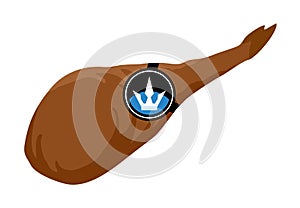 Iberian ham illustration